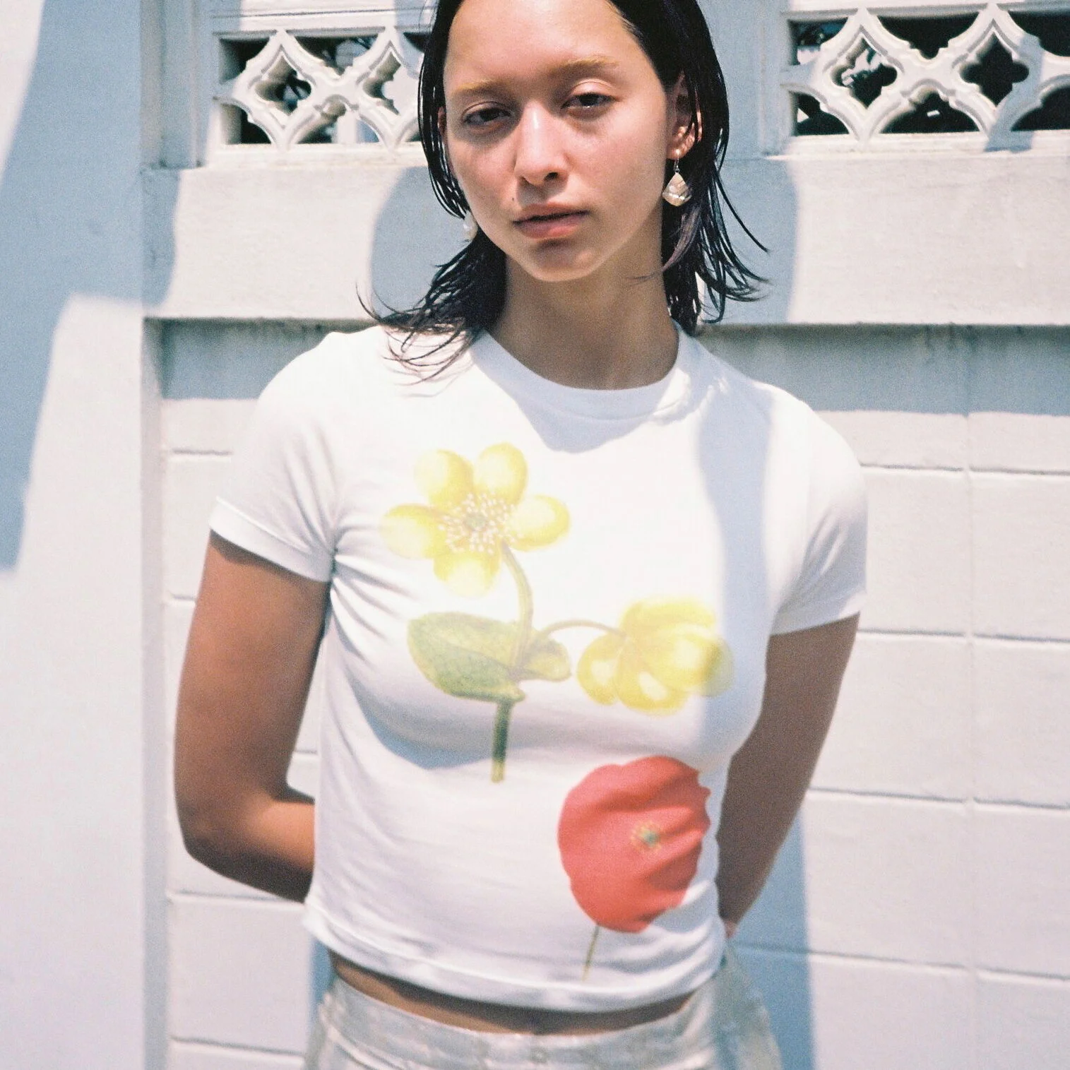 Poppy Tee_White