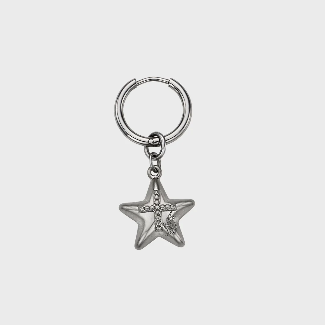 starstruck earrings-silver
