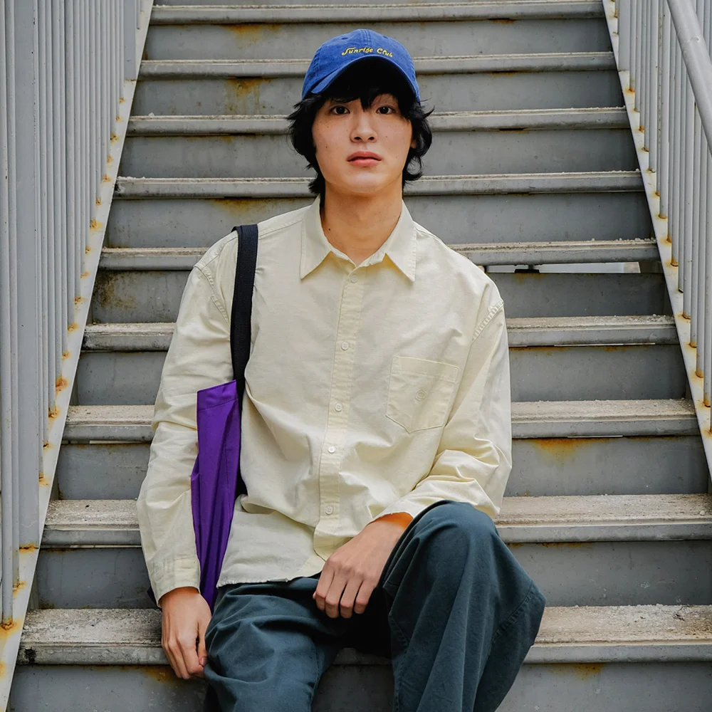 RELAXED OXFORD SHIRT (CREAM)