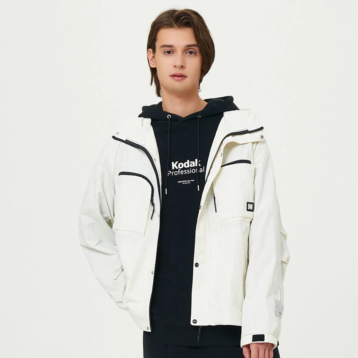 Mailer 口袋 連帽衫 外套 IVORY