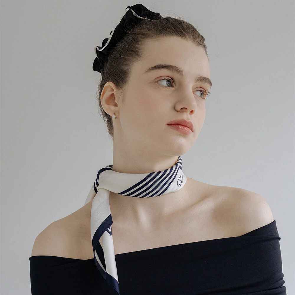HTY038 Classic mood twill silk scarf