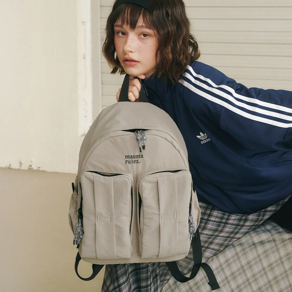 mini ver. Glove backpack_Khaki beige