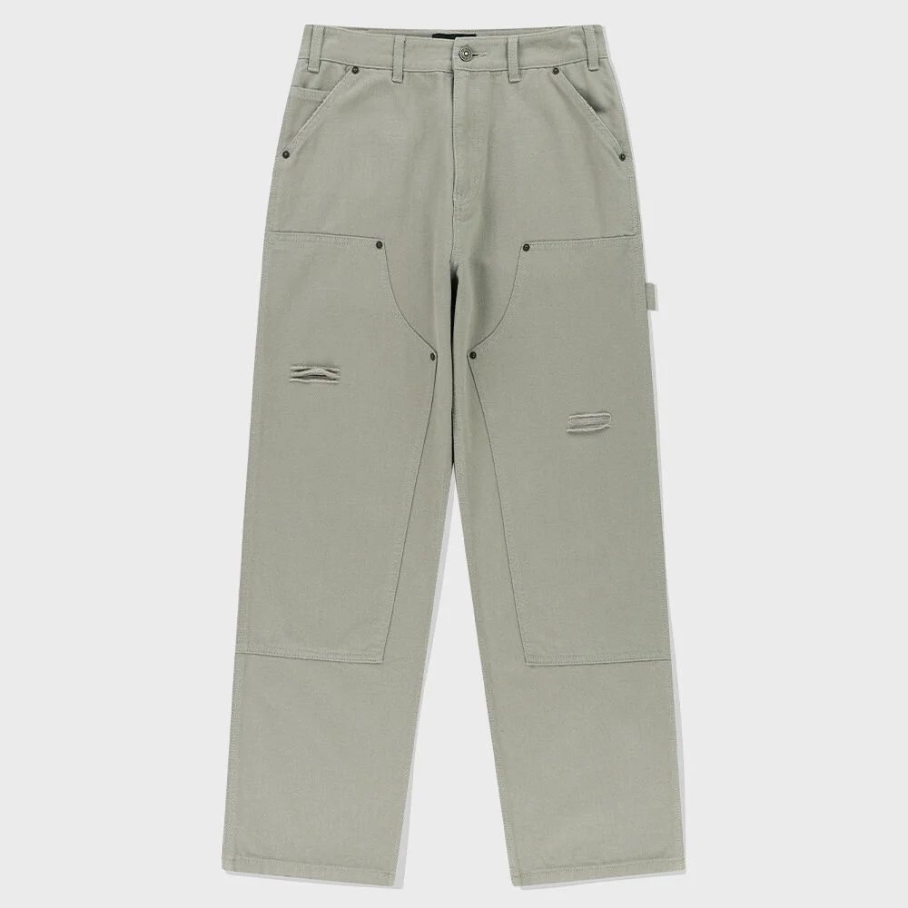 DOUBLE KNEE CANVAS PANT MOSS(MG2EFMD113A)