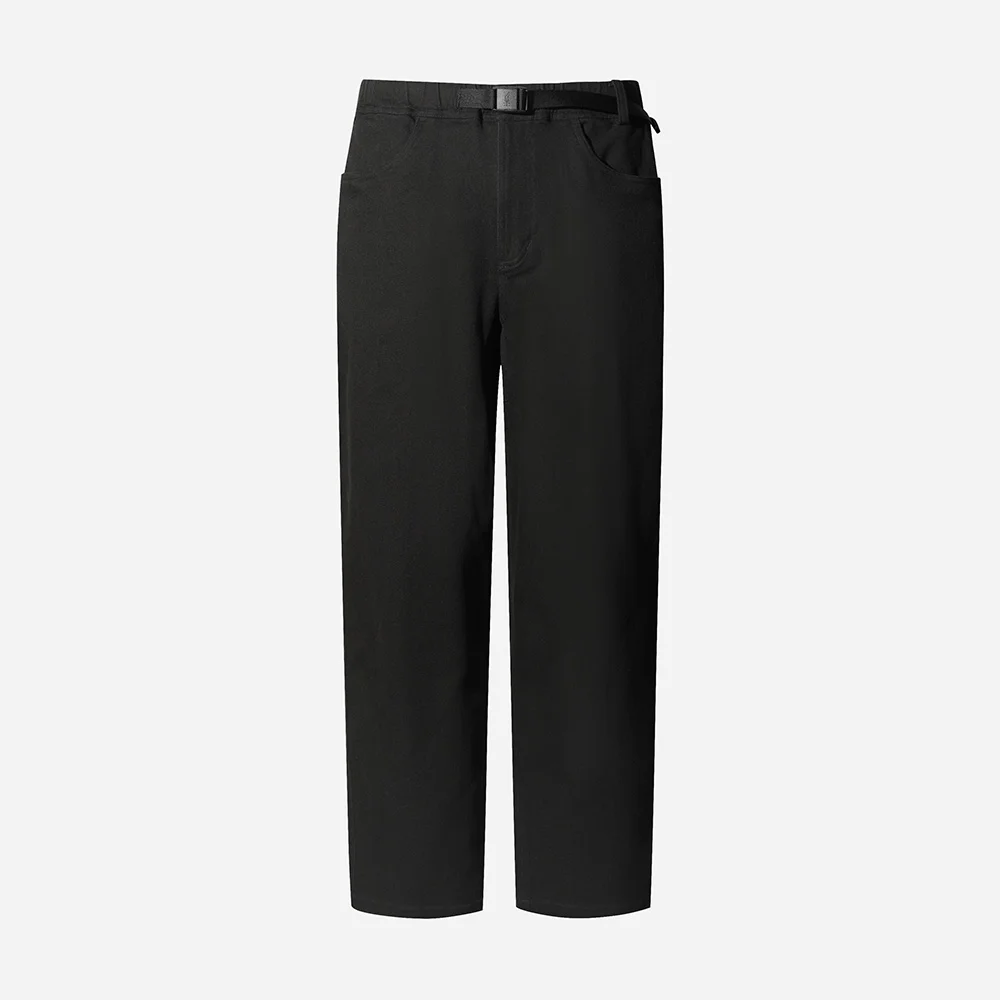 純棉 直筒 褲子(BLACK)