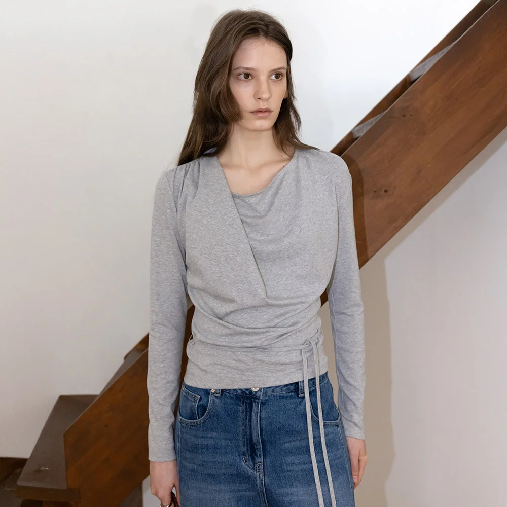 Draped String T-shirt SW6SE641_3color