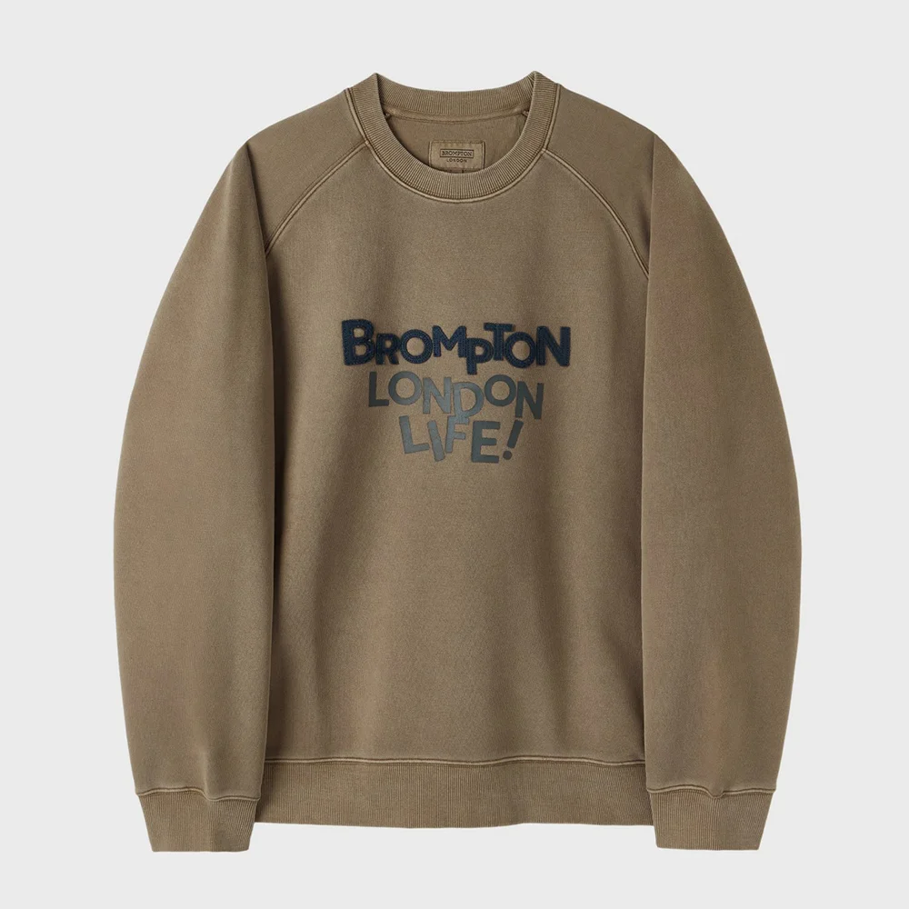 PIGMENT PRINT SWEATSHIRT - BROWN (P253USW430)