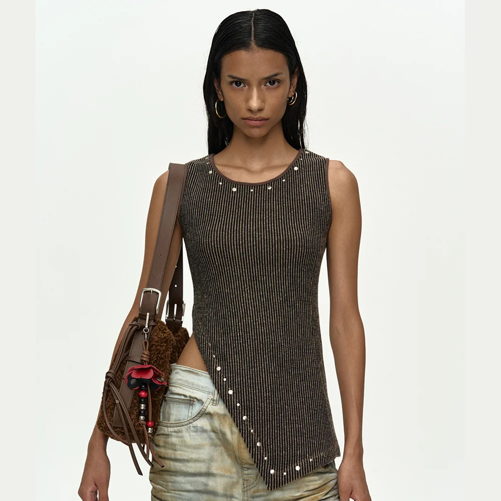 HOT-FIX TANK TOP atb1504w(BEIGE)