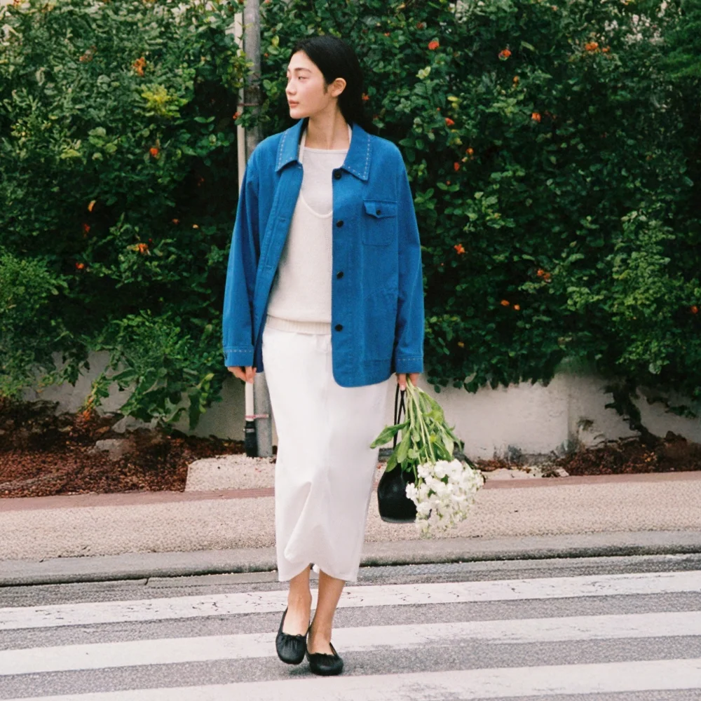 HEM WASHED SKIRT_IVORY