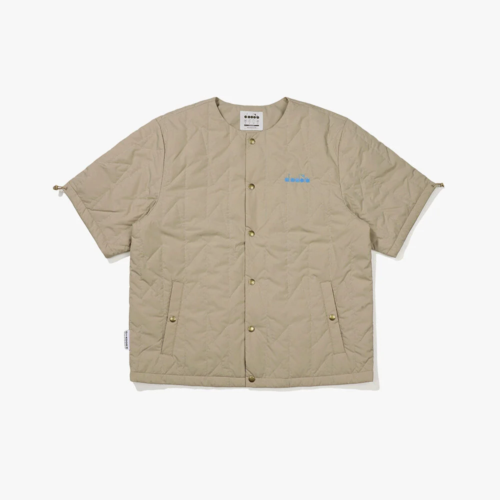 短袖 羽絨外套 外套 BEIGE