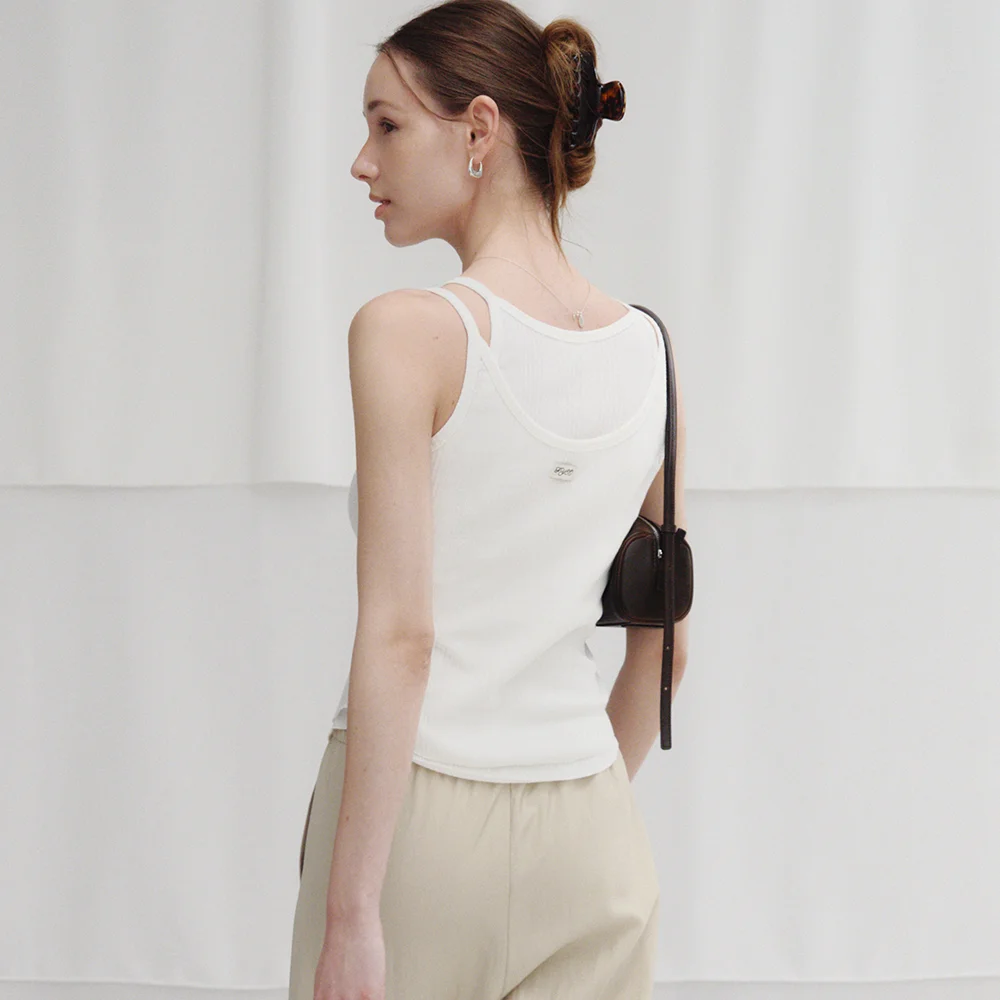 Sove Layered Sleeveless Set (Ivory)