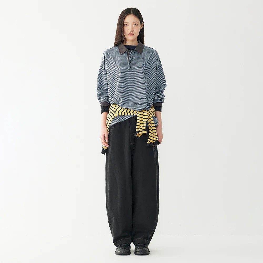 純棉 休閒卡其 褲子_黑色 9106331108