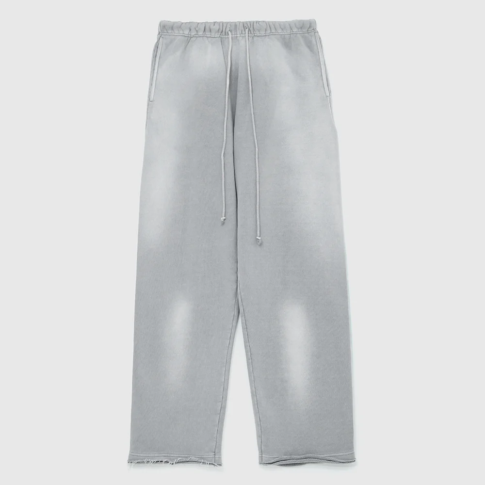 Raw-Edge Washed Sweatpants (Used Grey)