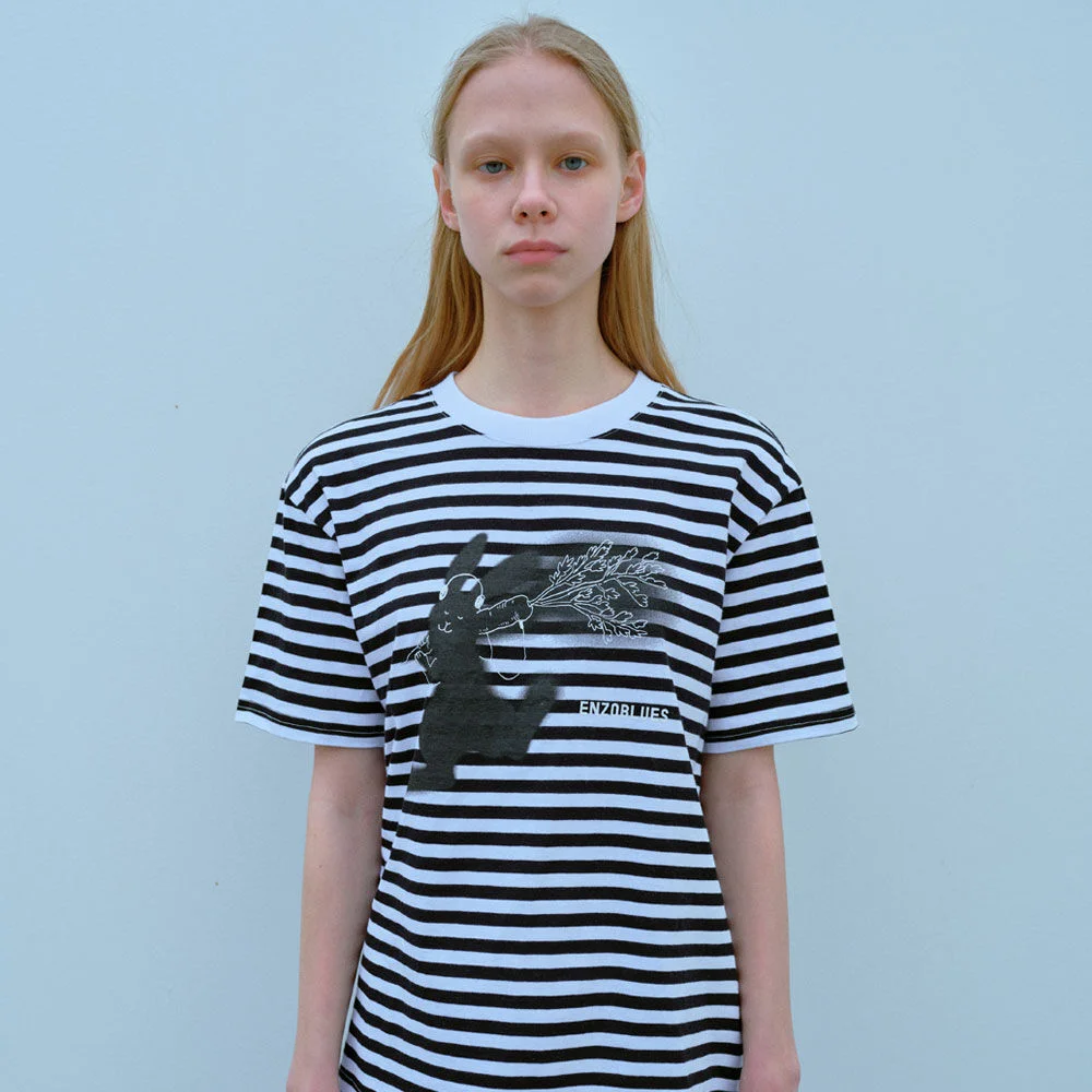 Peace and Earth T恤 (Black Stripe)