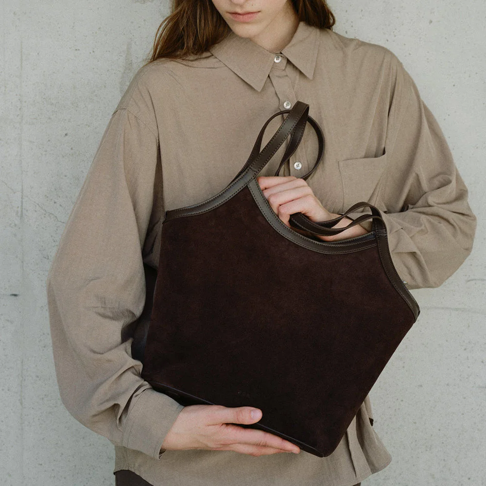 Harbor shoulder bag Suede Umber