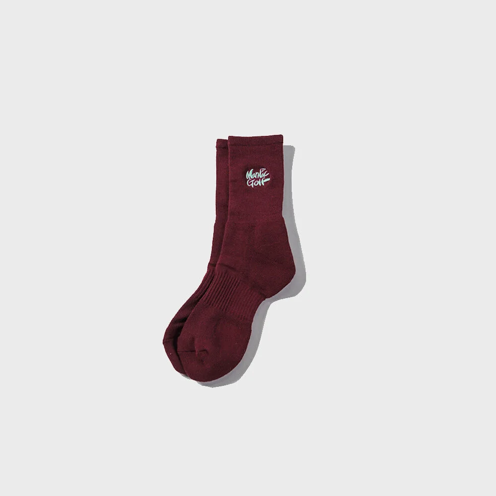 Maniac 高爾夫 運動 襪_Sports Socks BURGUNDY