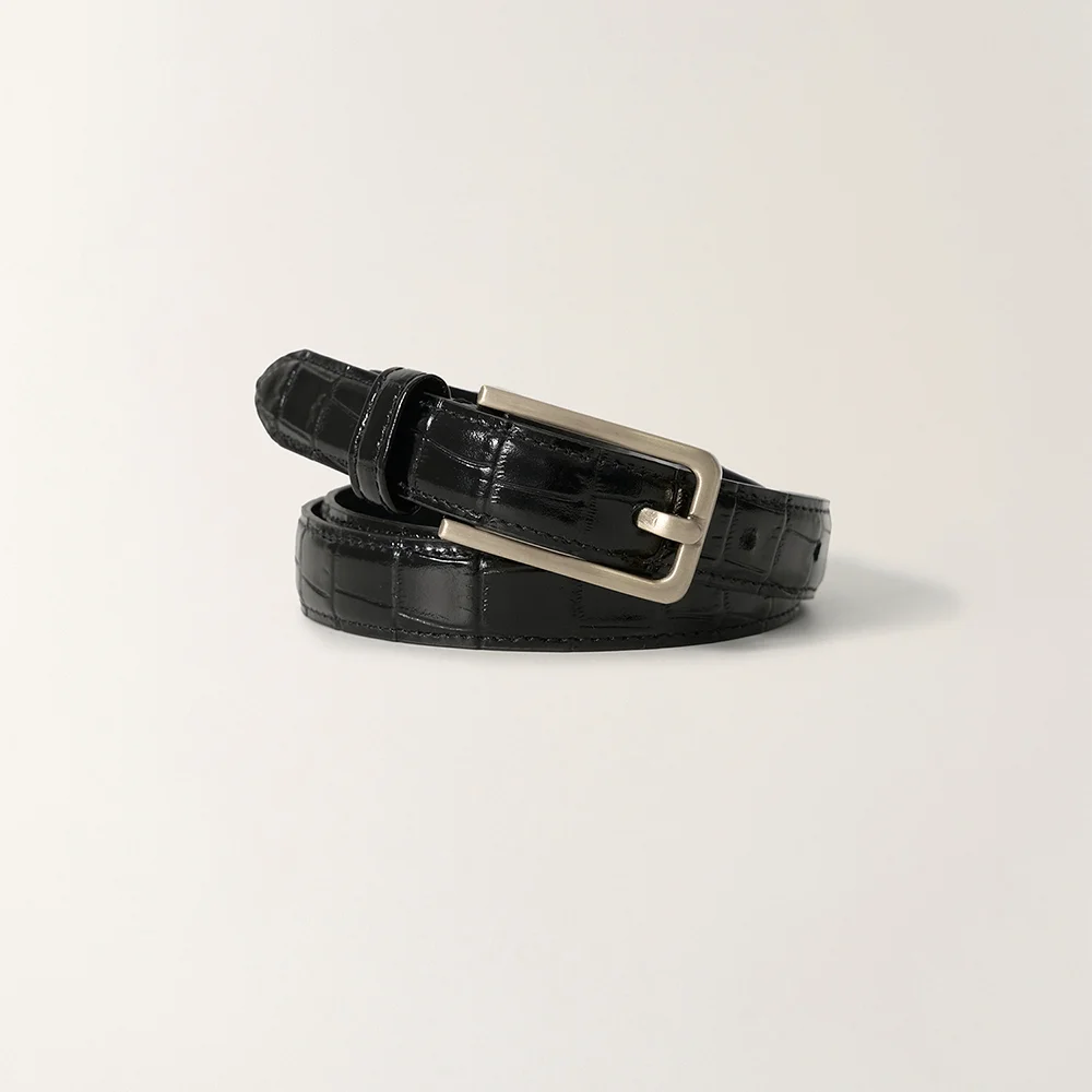 Sarto leather belt (Croco black)