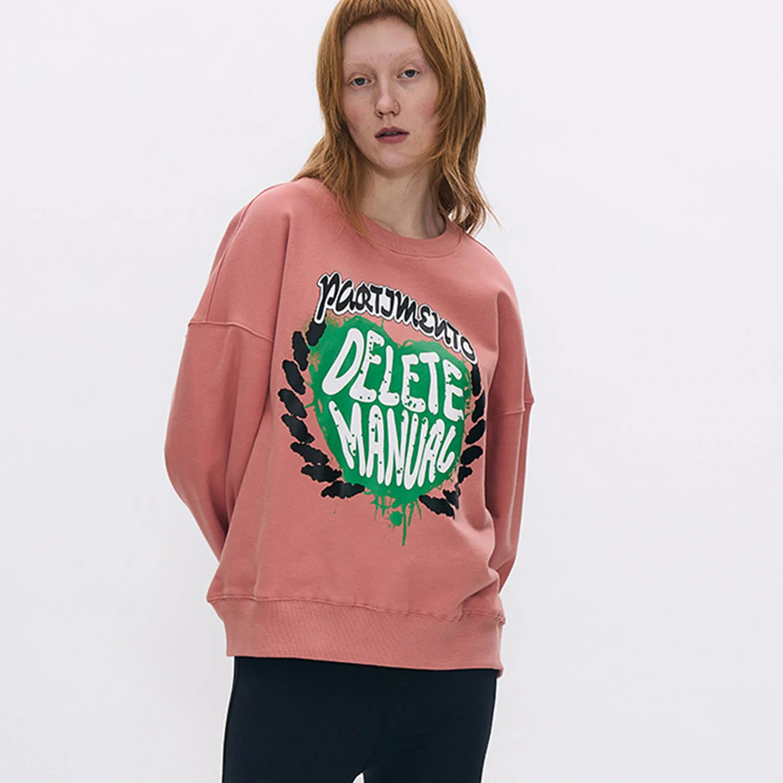 DELETE MANUAL SWEATSHIRT_SALMON PINK