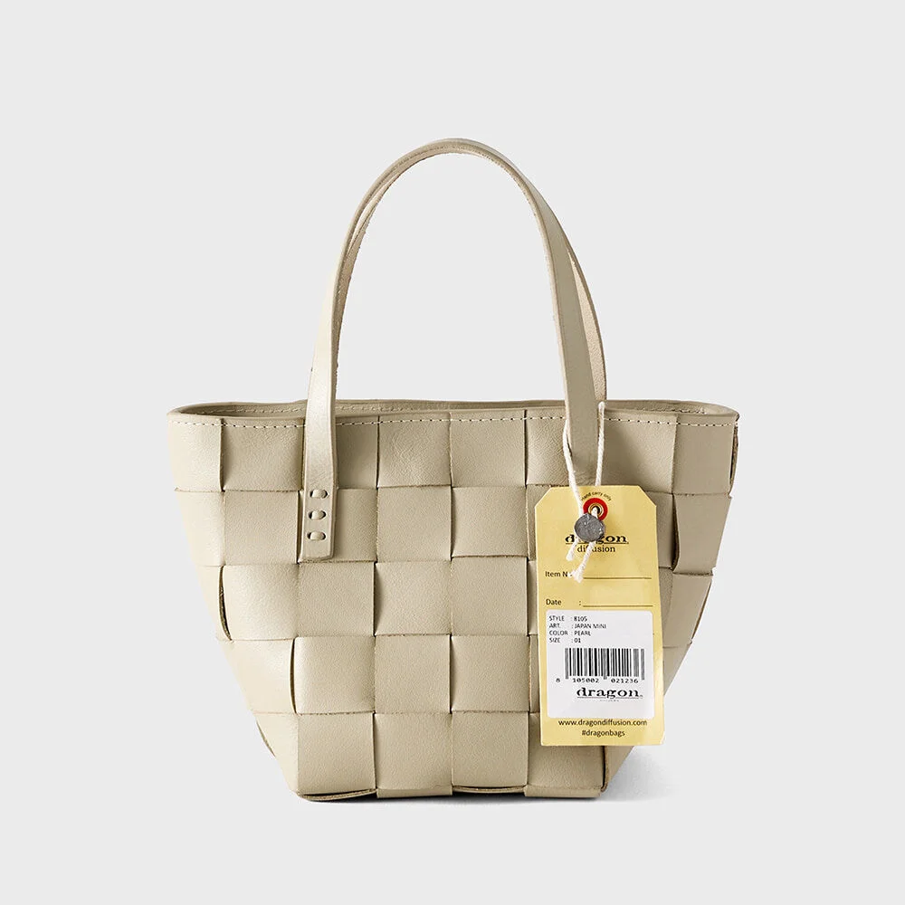 日本 皮革 迷你 8105 Pearl Dragon Bag