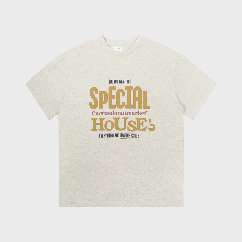 SPECIAL HOUSE T-SHIRT - OATMEAL