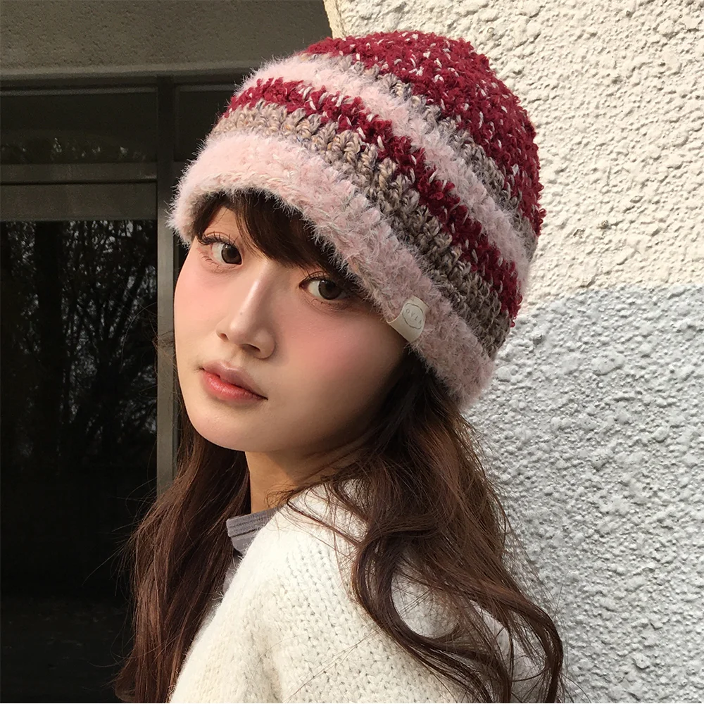 (XJo Eun-jeong) (+花形胸針) COLOR LAYERED BUCKET HAT_PINK HA063