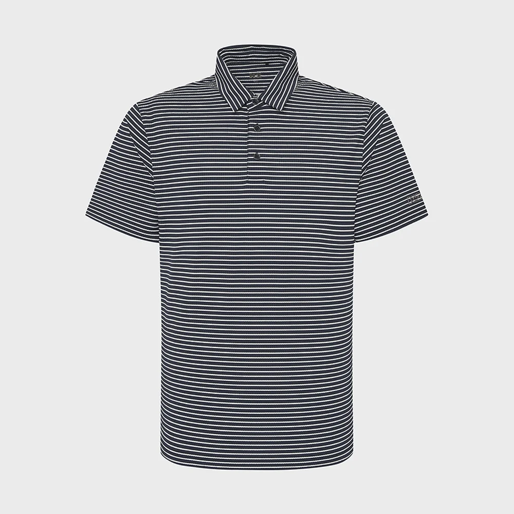 Seersucker ICE WAFFLE MARINA Polo_Ink_KMM26249N3