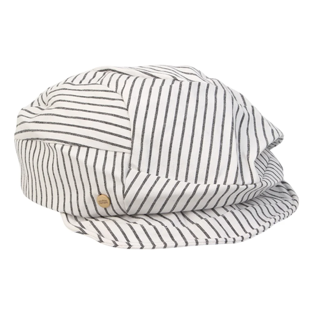 Stripe Wrinkle White Wire Marine Cap 皺褶水手帽