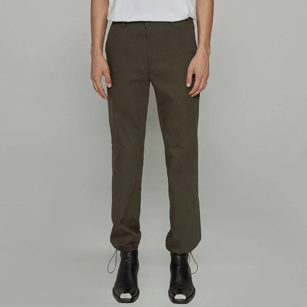 F/W STRETCH STRING PANTS KHAKI