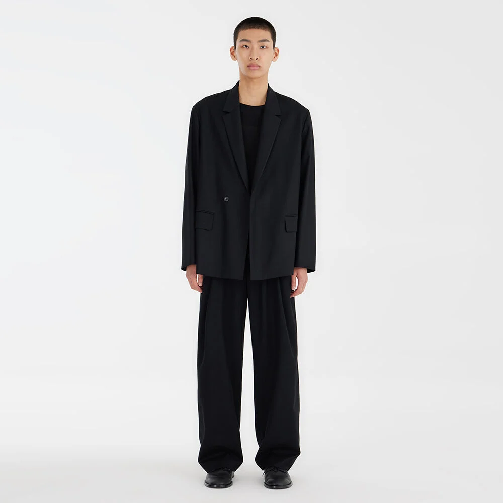 Double-breasted Jacket - Black