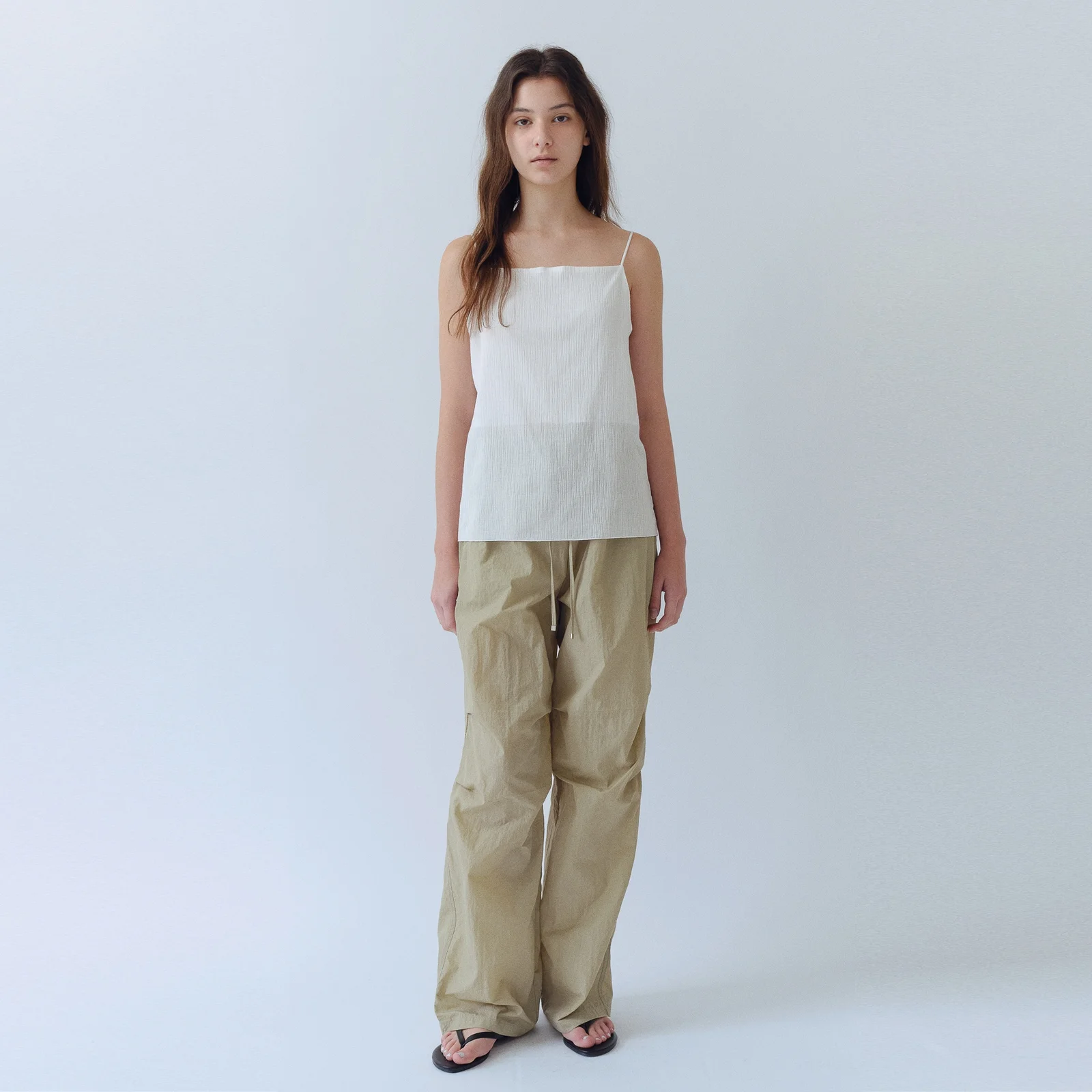 Parachute Nylon Pants(Sage Green)