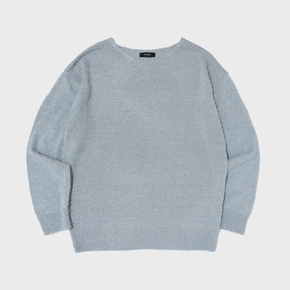 BOUCLE ROUND KNIT (BLUE)