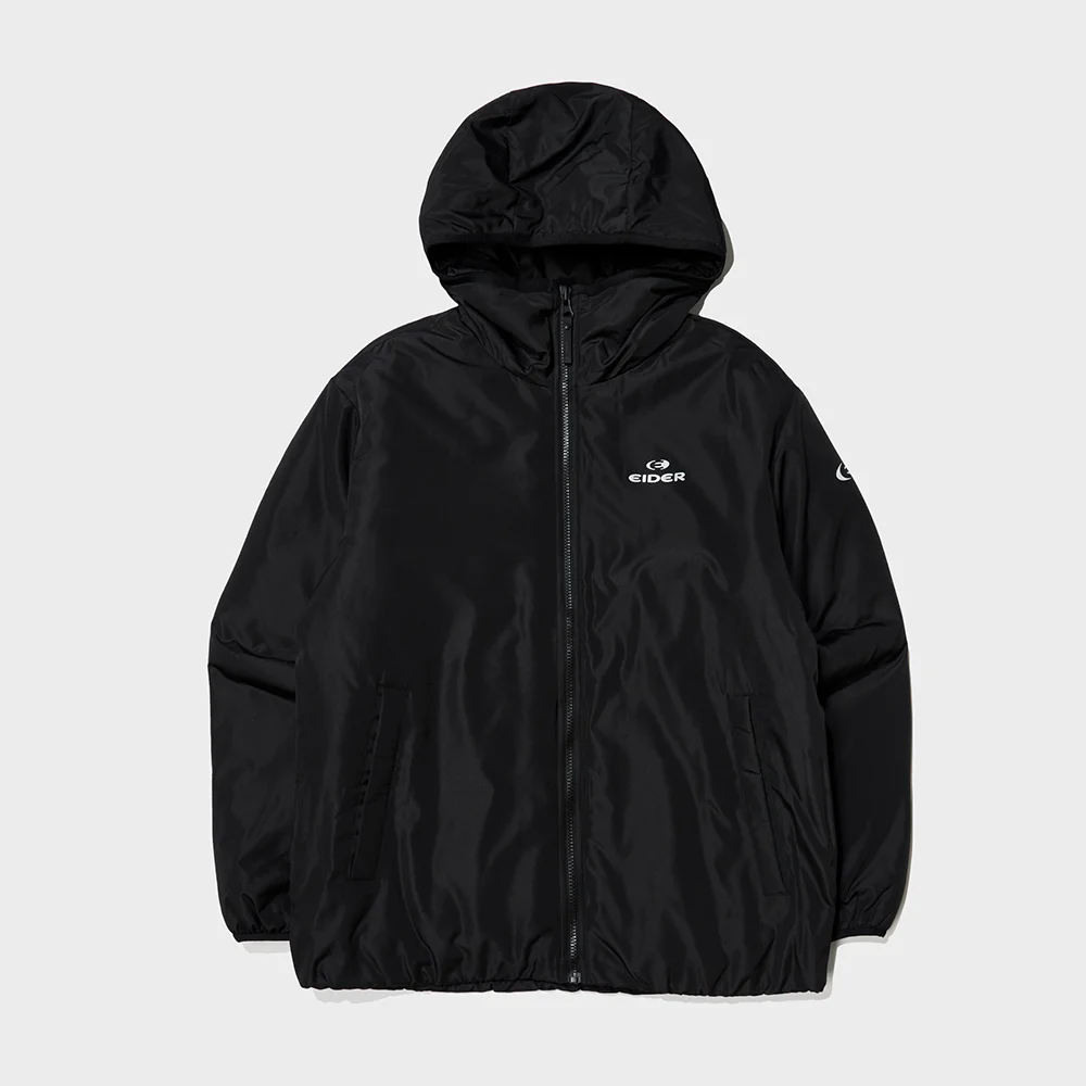 POP 輕量 連帽 男裝 羽絨外套 外套 (Black)_Black_DMU24181Z1