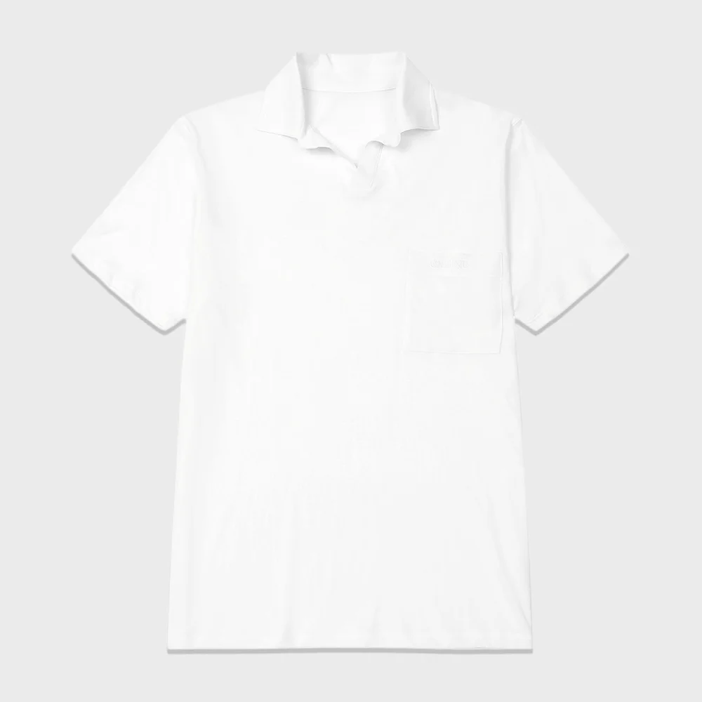VINTAGE COLLAR T-SHIRT IN WHITE