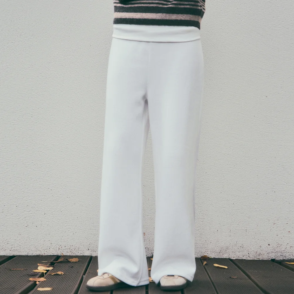 Easy Flap Wide Sweat Pants_IVORY(W25-PT35)
