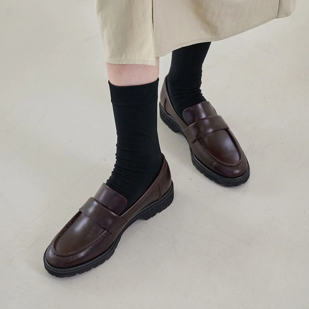 Harper Loafers Leather Burgundy