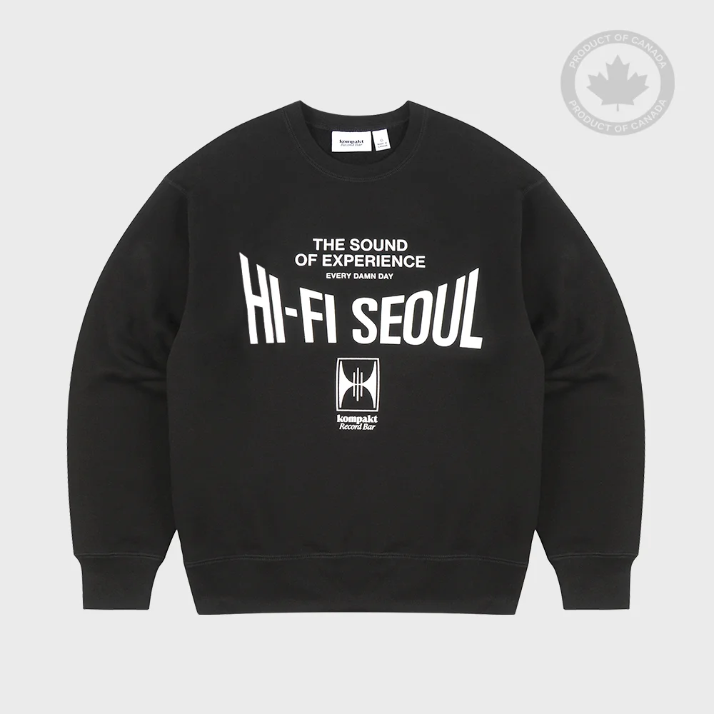 Heavyweight HI-FI Crewneck - Black