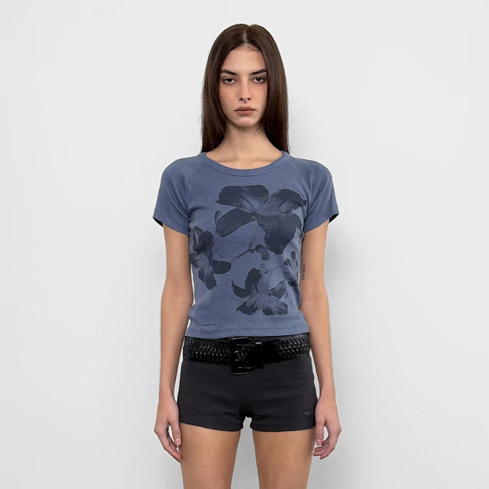 Floral Tee_Blue