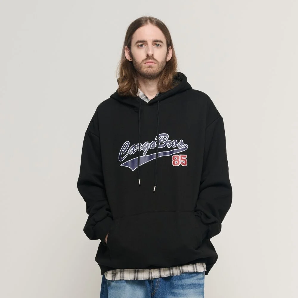 BROS 85 OVER HOOD T-SHIRT (BLACK)