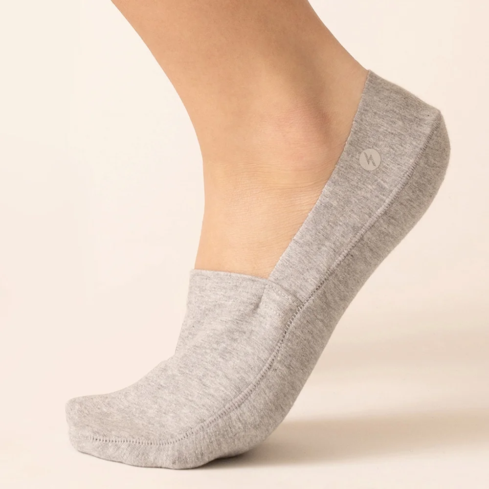 Fake Socks 男女通用 麻花灰 3P SET