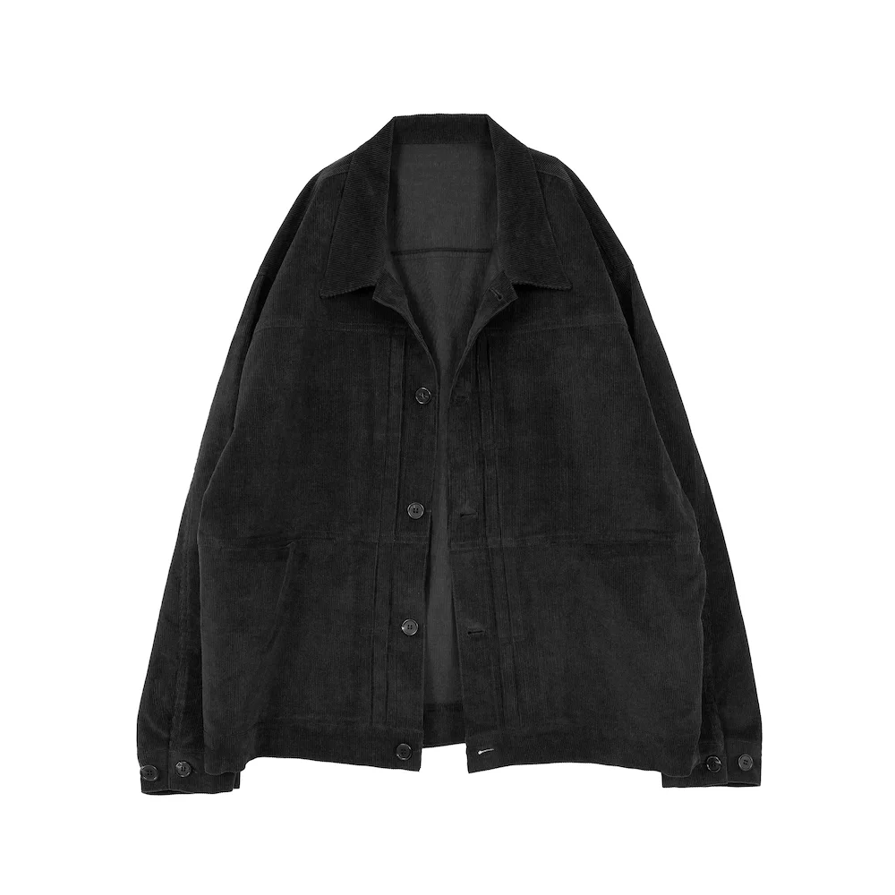 TYPE TRUCKER CORDUROY JACKET BLACK