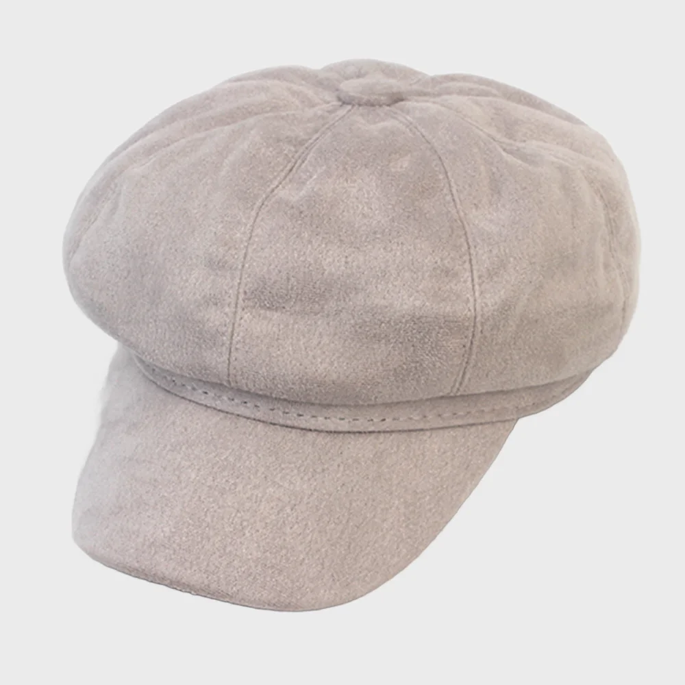 Gray Suade Newsboy Cap 報童帽