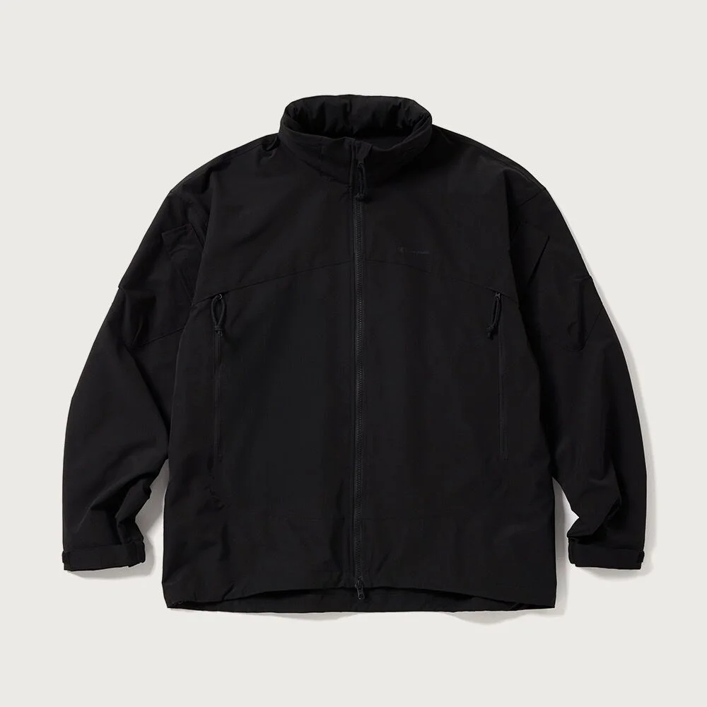 輕量 拉鏈 外套 Off Black