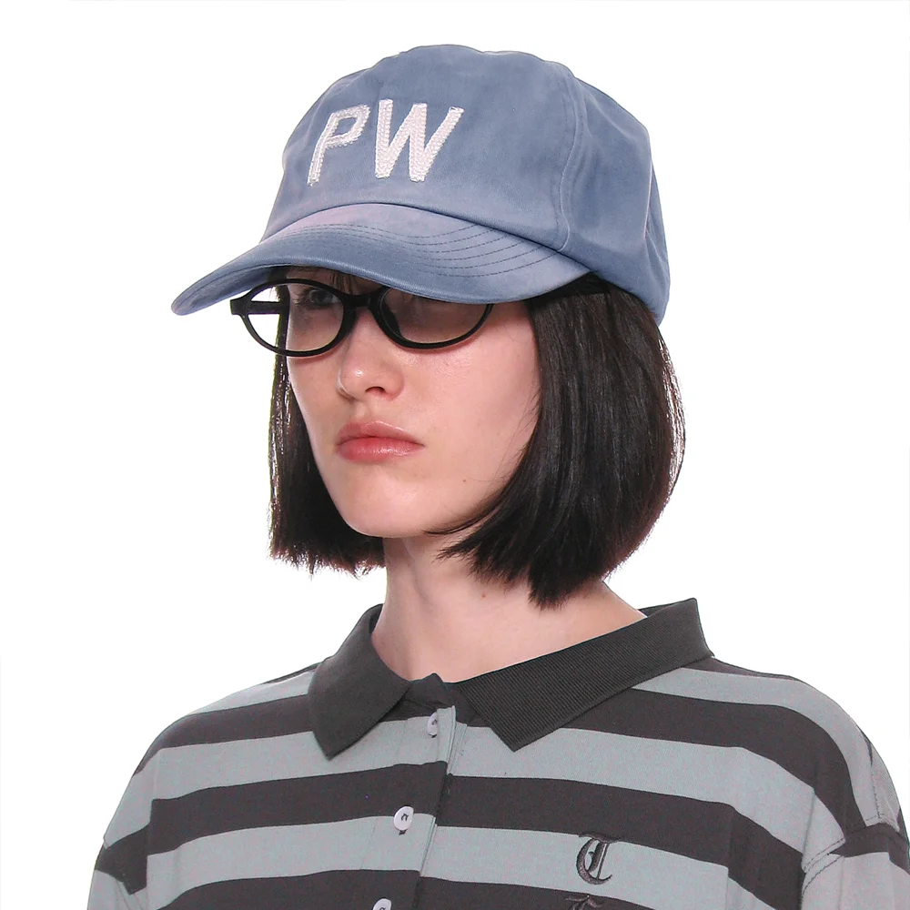 PW EMBROIDERY GRANDAD CAP_VINTAGE BLUE