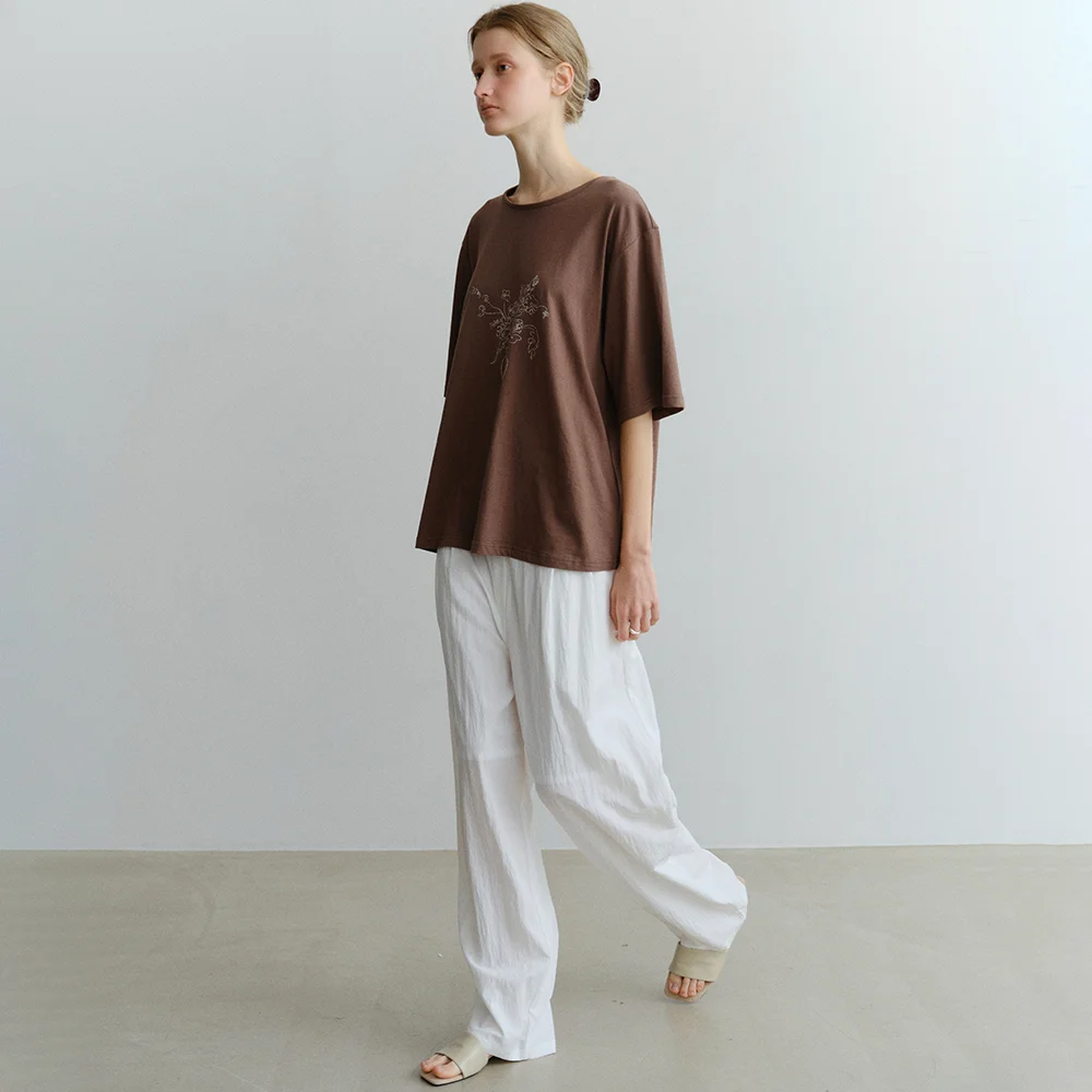 BREEZE PIN-TUCK PANTS_WHITE