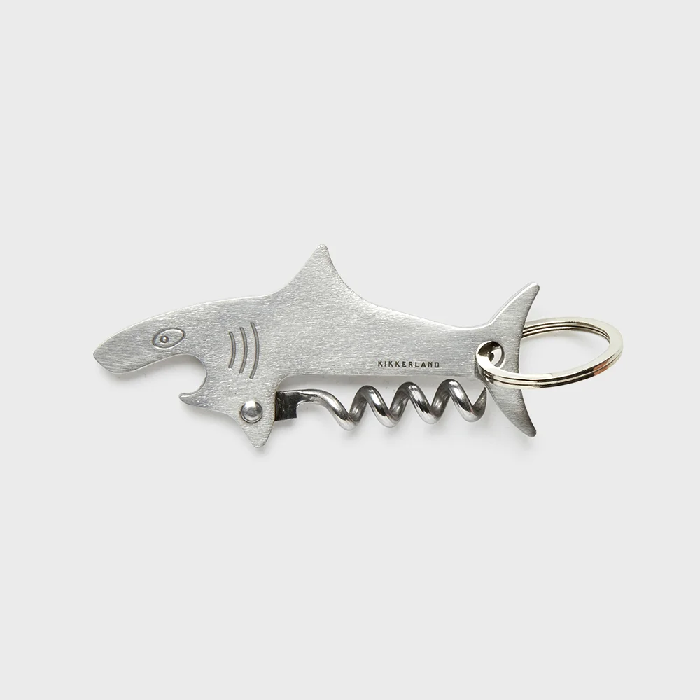KIKKERLAND Kikkerland 開瓶器 開瓶器 鑰匙扣 - 鯊魚 (BA93)
