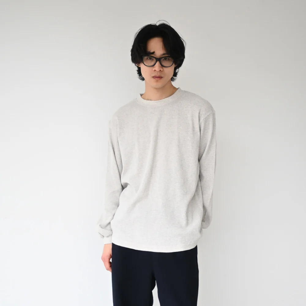 Waffle Long Sleeve Oatmeal