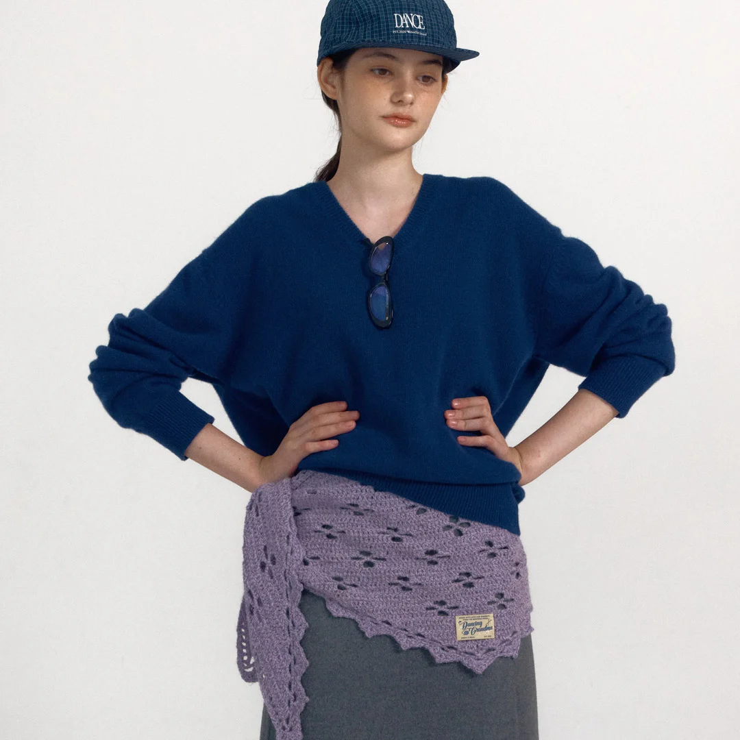 WOOLLY FLOWER : PURPLE