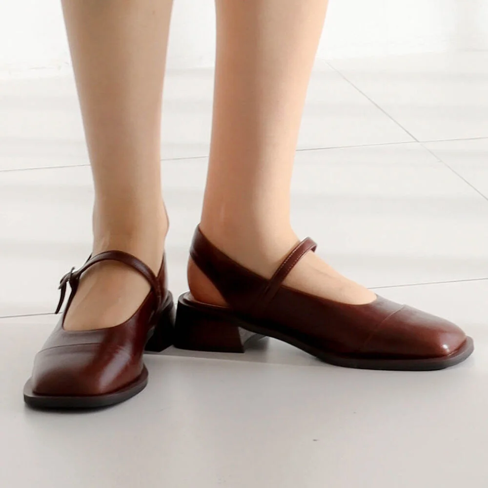 XXI Strap Backopen Loafer_22015_brown