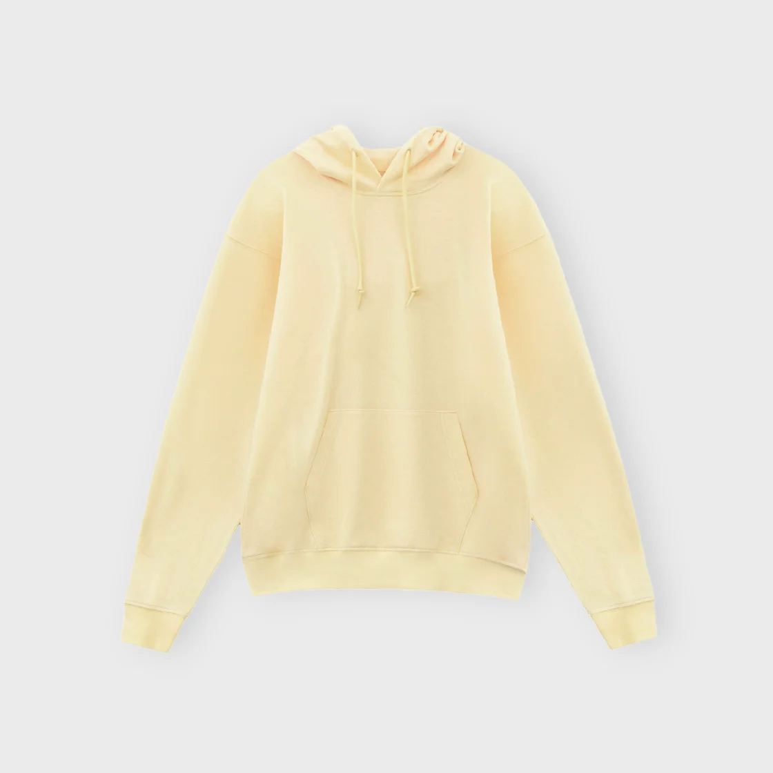 Hard Twist Sweat Hoodie, Light Yellow