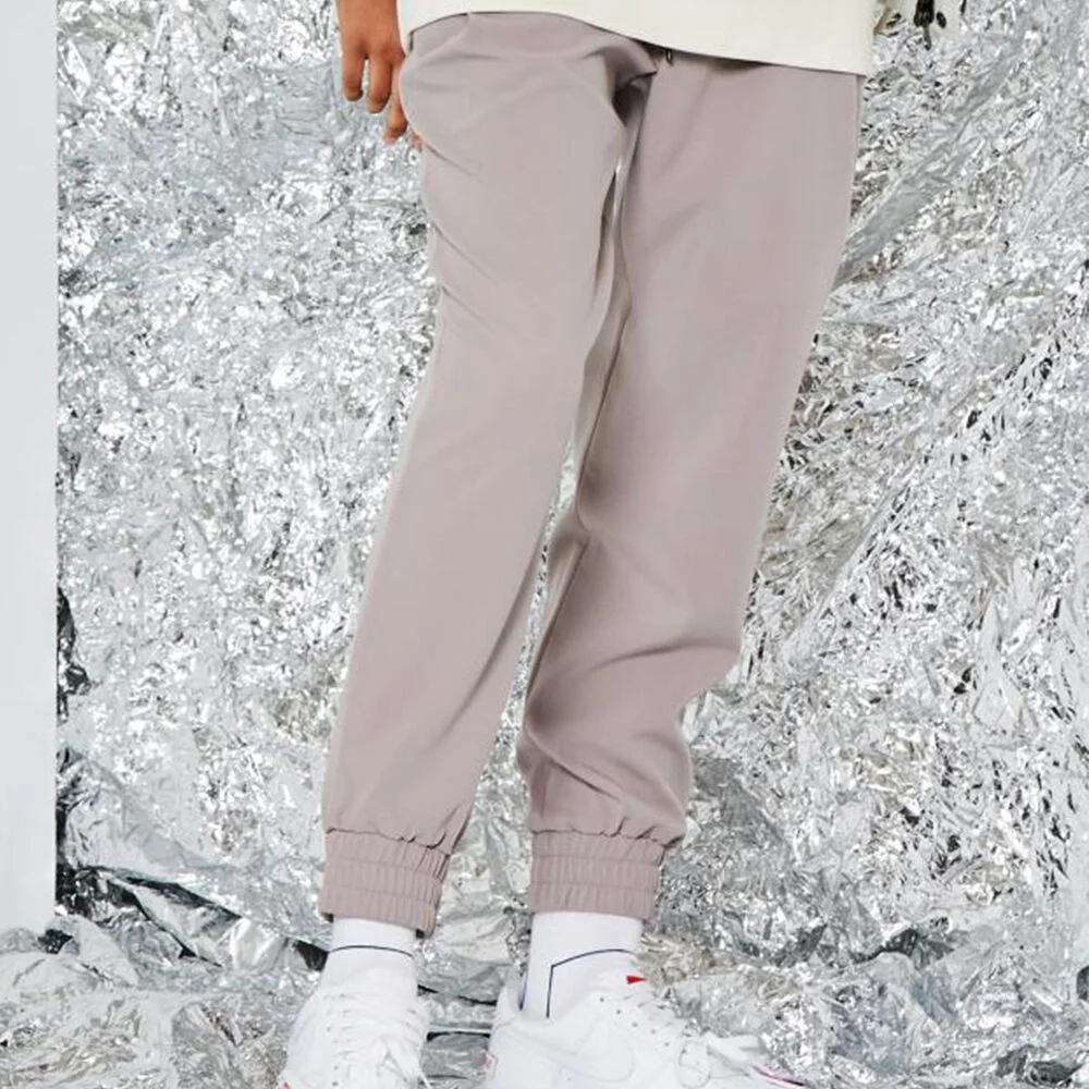 BEIGE FLAP POCKET JOGGER PANTS IEPA0F601I4