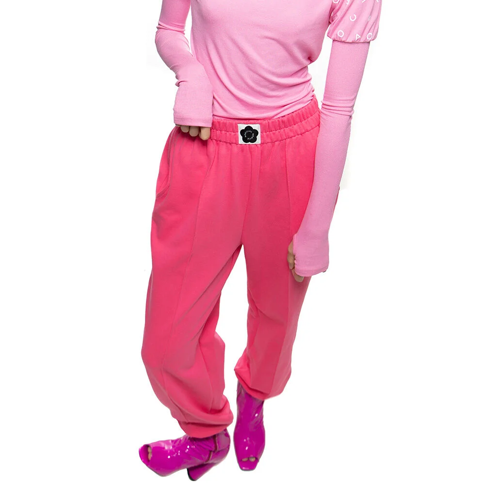 PIN TUCK STRING PANTS PINK